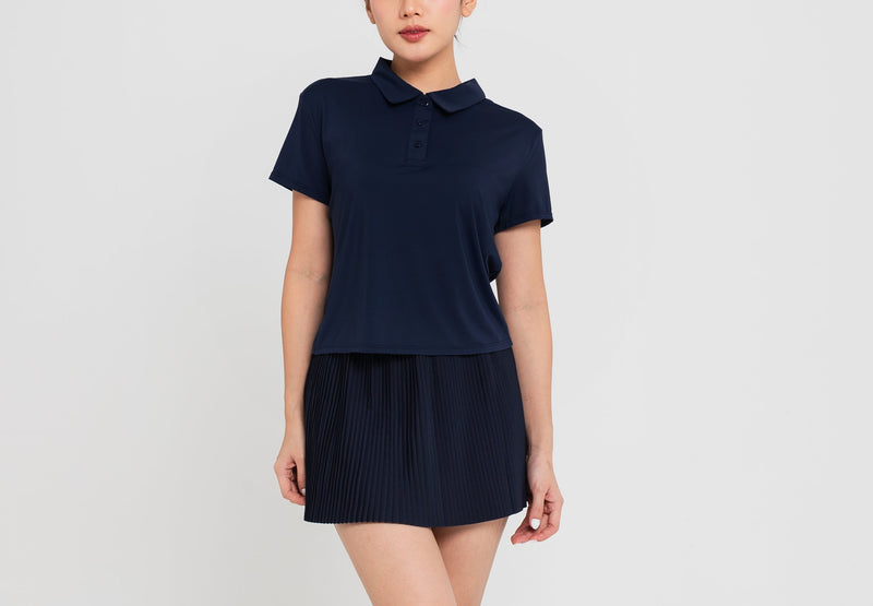 Navy Lite Polo Top