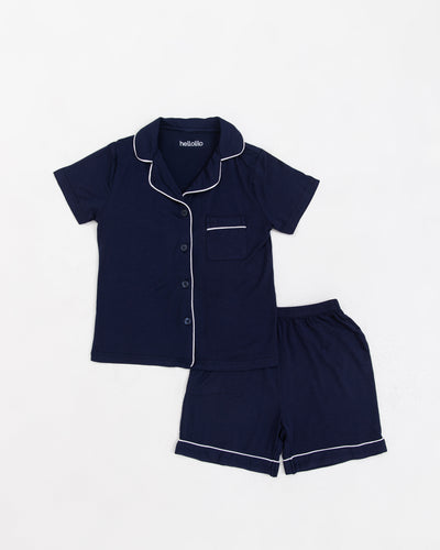 KIDS Navy Bamboo Pyjamas
