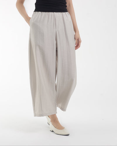 Beige Boa Pants