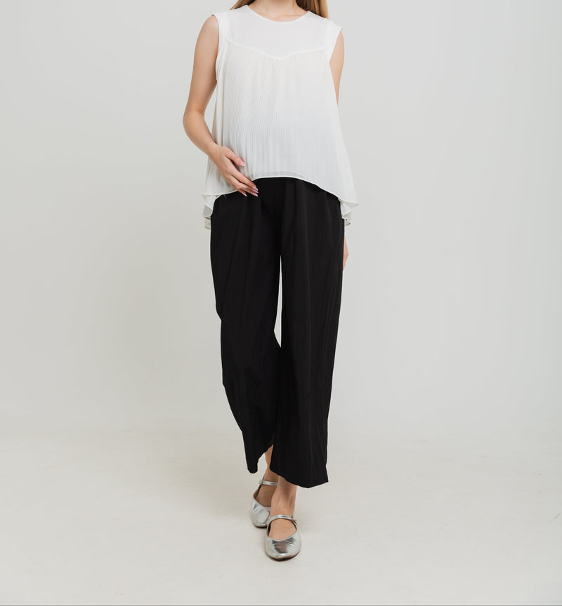 Black Adjustable Maternity Pants
