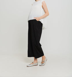 Black Adjustable Maternity Pants