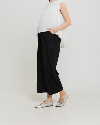 Black Adjustable Maternity Pants