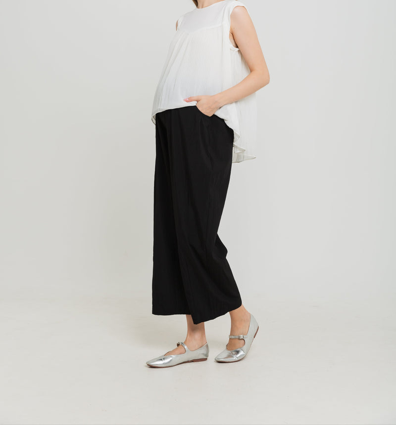 Black Adjustable Maternity Pants