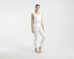 White Airy Mesh Top