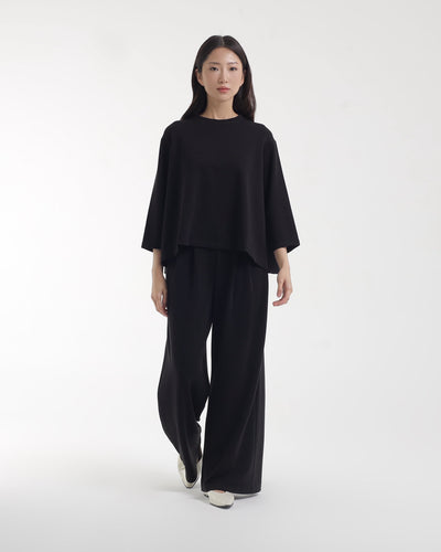 Black Ultrasoft Bamboo Flowy Pants
