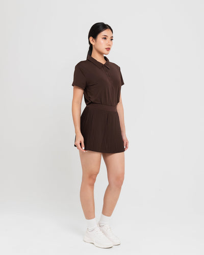 Brown Lite Polo Top