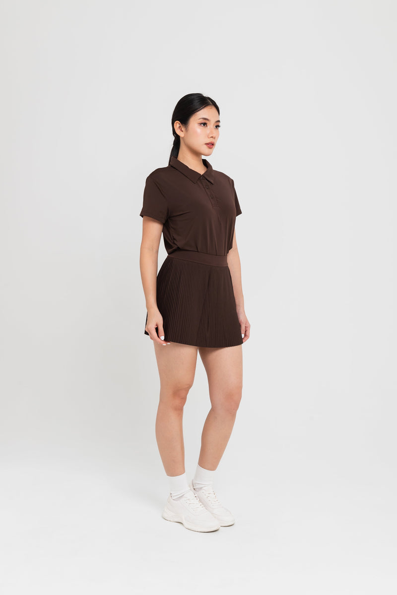 Brown Lite Polo Top