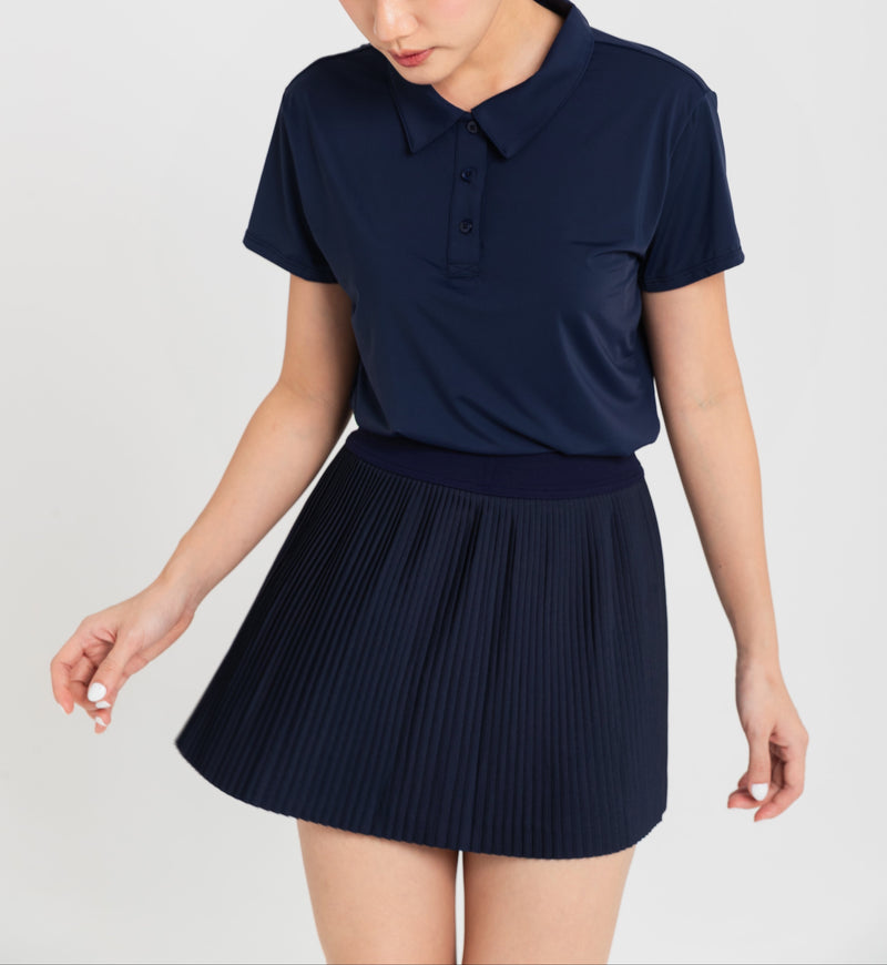 Navy Lite Polo Top