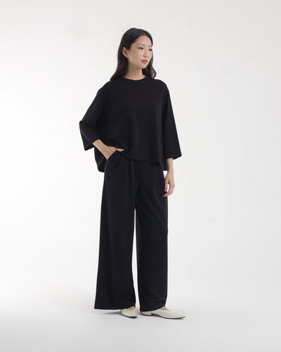 Black Ultrasoft Bamboo Flowy Pants