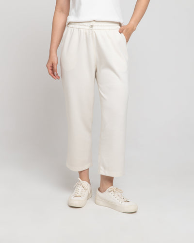 Cream Ultrasoft Bamboo Relaxed Pants