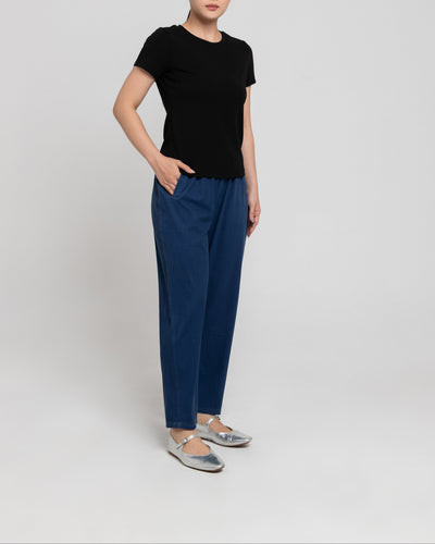 Dark Blue Relaxed Bamboo Jeans