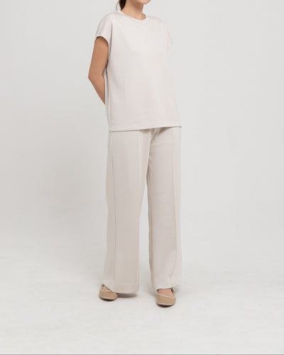 Cream Bamboo Lyocell Daily Long Set