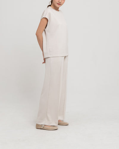 Cream Bamboo Lyocell Daily Long Set