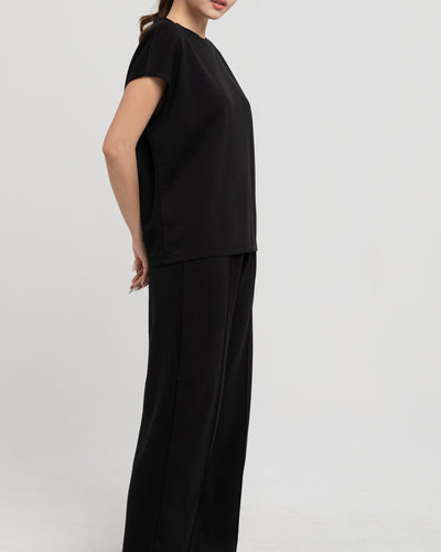 Black Bamboo Lyocell Daily Long Set