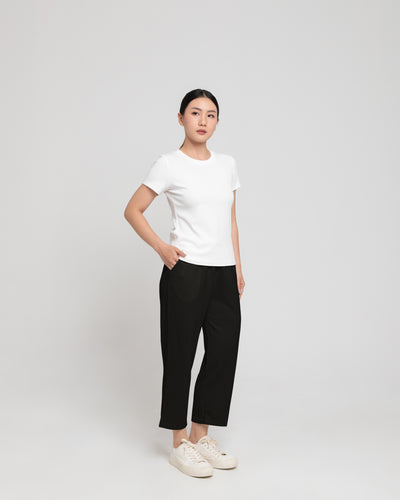 Black Ultrasoft Bamboo Relaxed Pants