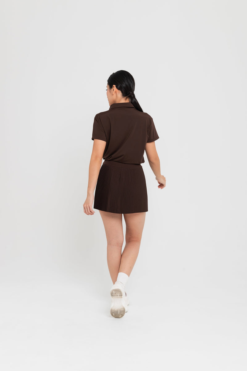 Brown Lite Polo Top