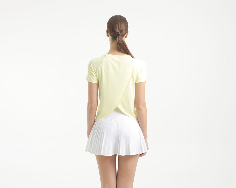 Lemon Criss Cross Top