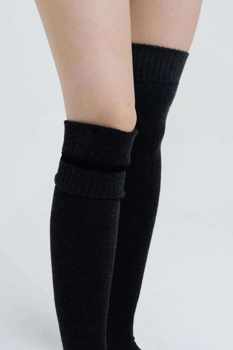 Black Long Winter Socks