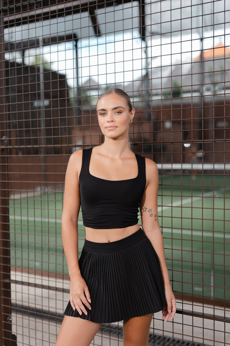 Black Plie Skirt