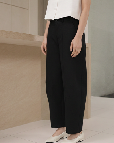 Black Everyday Barrel Pants