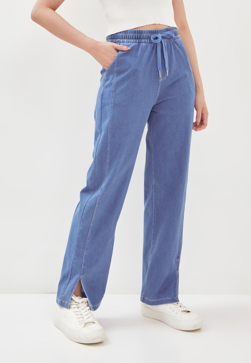 Bamboo Denim Loose Pants