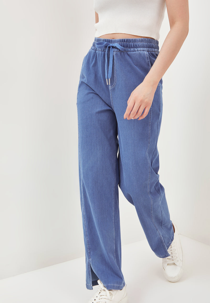 Bamboo Denim Loose Pants