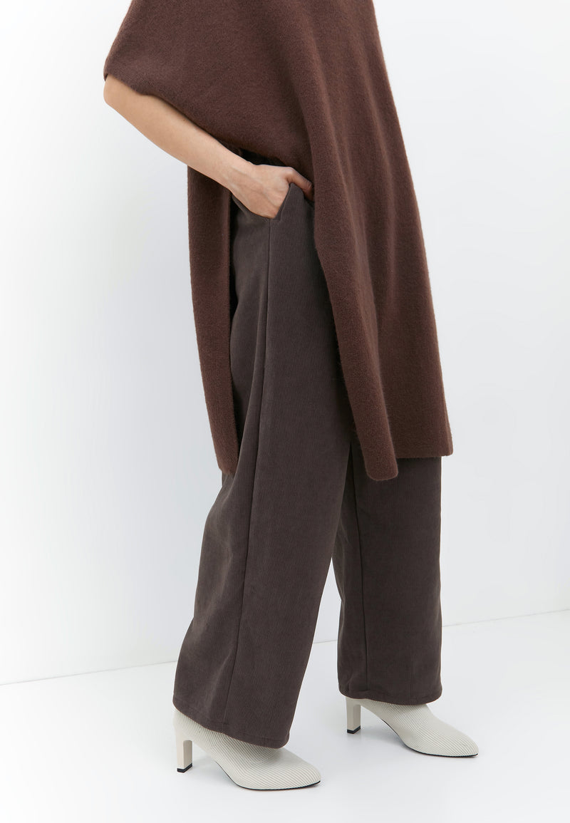 Brown Knit Winter Cape