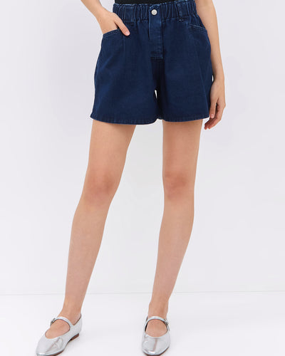 Extra Dark Blue Denim Shorts