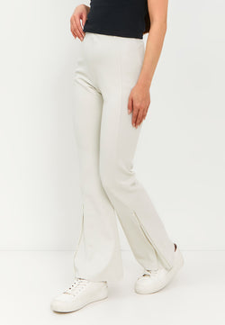 Beige Luna Flare Pants