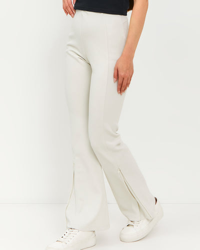 Beige Luna Flare Pants