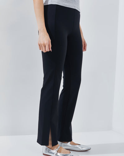 Black Bamboo Slit Pants