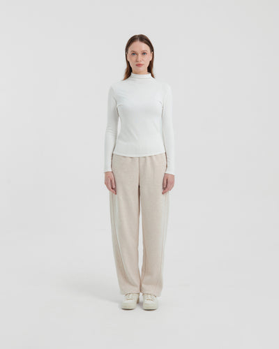 Cream Ultrawarm Winter Relaxed Pants