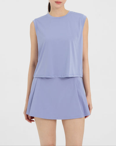 Periwinkle Breeze Bamboo Tank Top XL