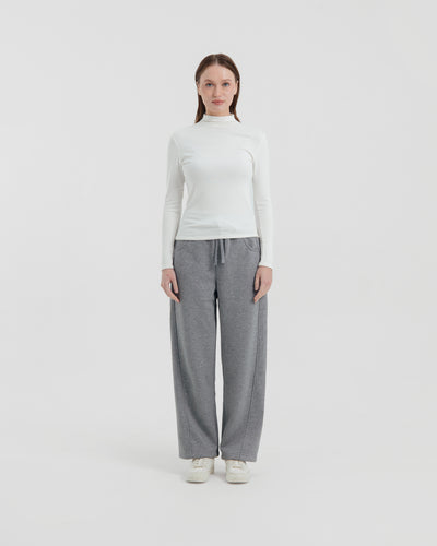 Grey Soft Fleece Winter Pants