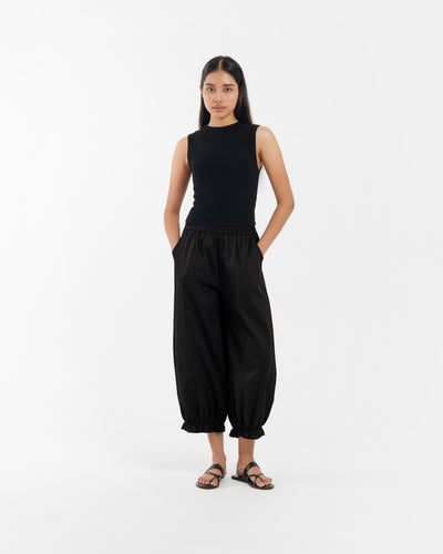 Black Frilled Harem Pants