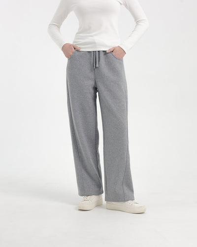 Grey Soft Fleece Winter Pants