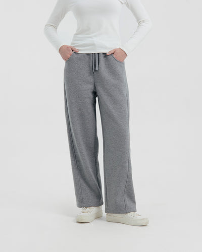 Grey Soft Fleece Winter Pants