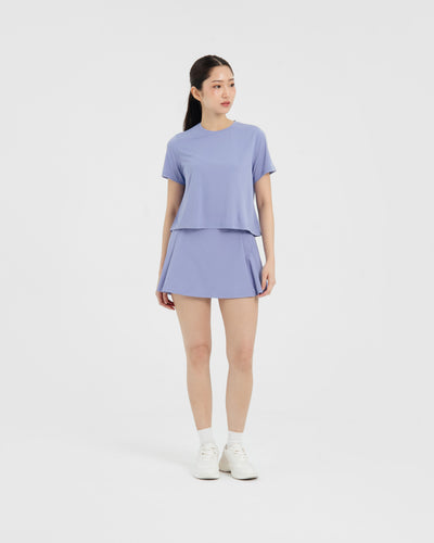 Periwinkle Breeze Bamboo Short Sleeve Top XL