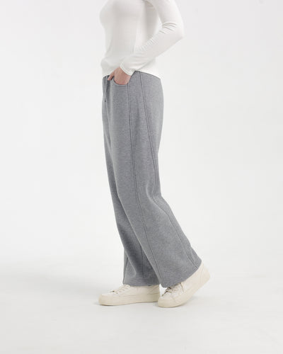 Grey Soft Fleece Winter Pants