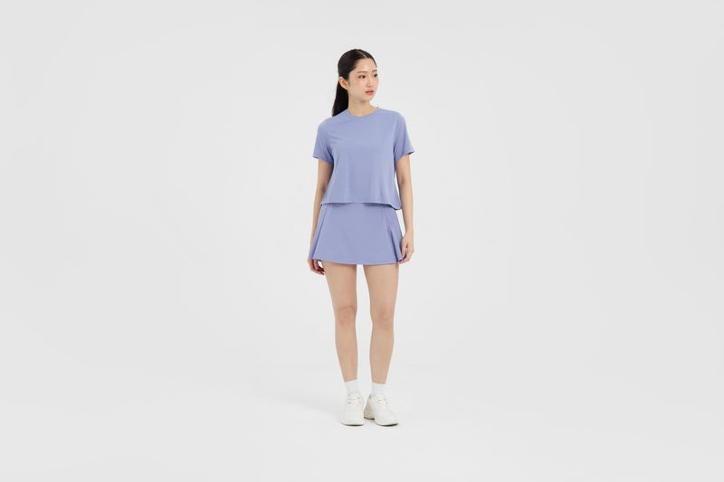 Periwinkle Breeze Bamboo Short Sleeve Top