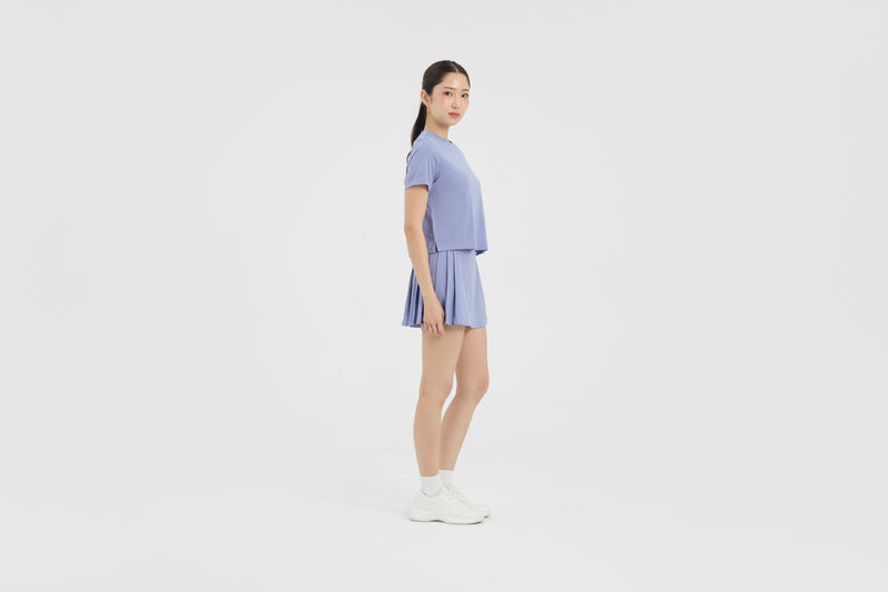 Periwinkle Breeze Bamboo Short Sleeve Top