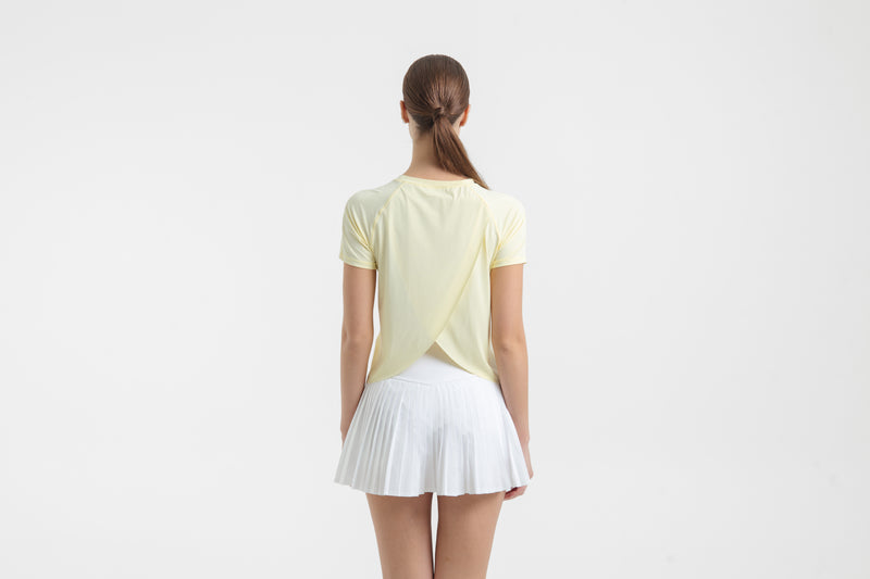 Lemon Criss Cross Top