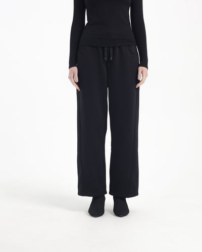 Black Soft Fleece Winter Pants