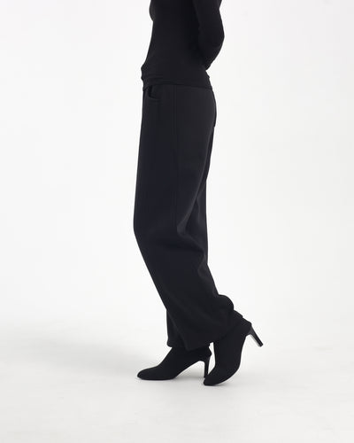 Black Soft Fleece Winter Pants