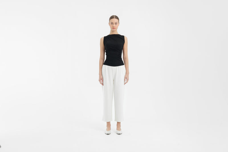 White Ultrasoft Bamboo 2.0 Relaxed Pants
