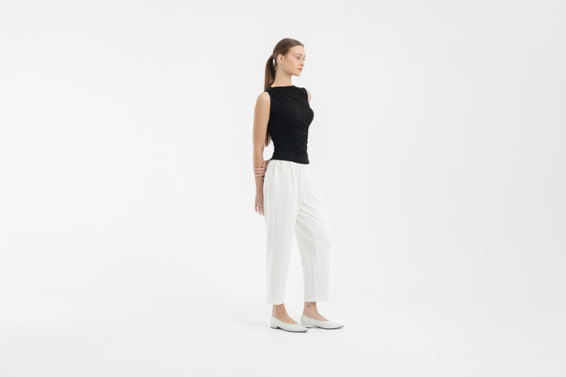 White Ultrasoft Bamboo 2.0 Relaxed Pants