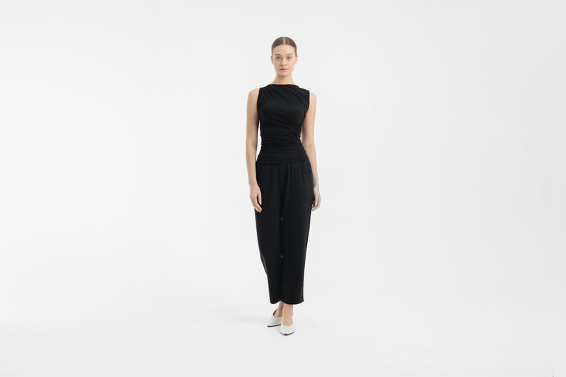 Black Ultrasoft Bamboo 2.0 Relaxed Pants