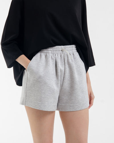 Grey Bamboo Lyocell Leisure Shorts
