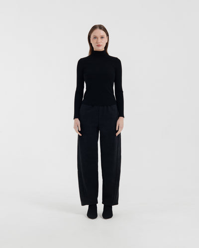 Black Ultrawarm Winter Relaxed Pants