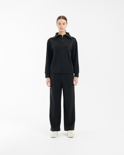 Black Soft Fleece Winter Set